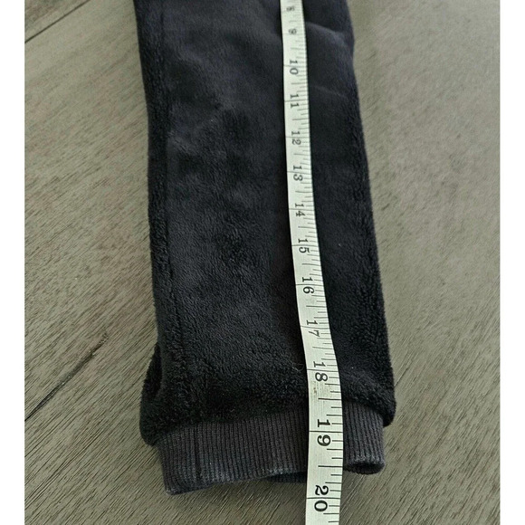 Athleta Girl Feelin Great 2.0 Sweatshirt Size XL 14 Black Velor Athletic - Picture 7 of 9